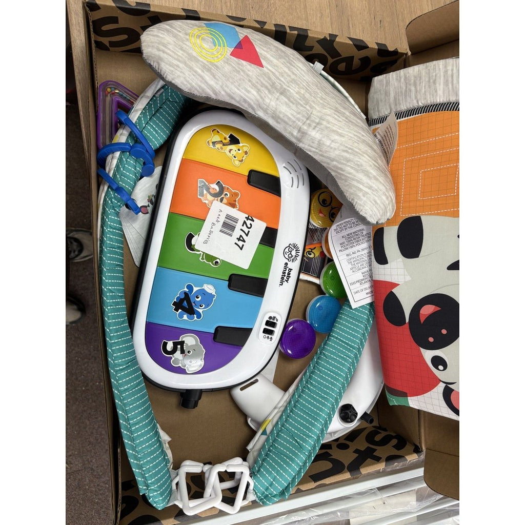 Baby Einstein 4-in-1 Kickin Tunes Play Gym, Tummy Time Baby Play Mat with Kick P