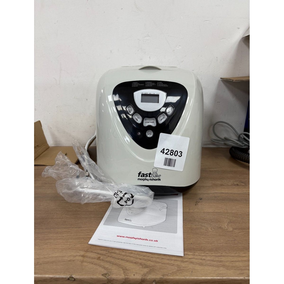 Morphy Richards 48281 Fastbake Breadmaker 600W - Motor not working