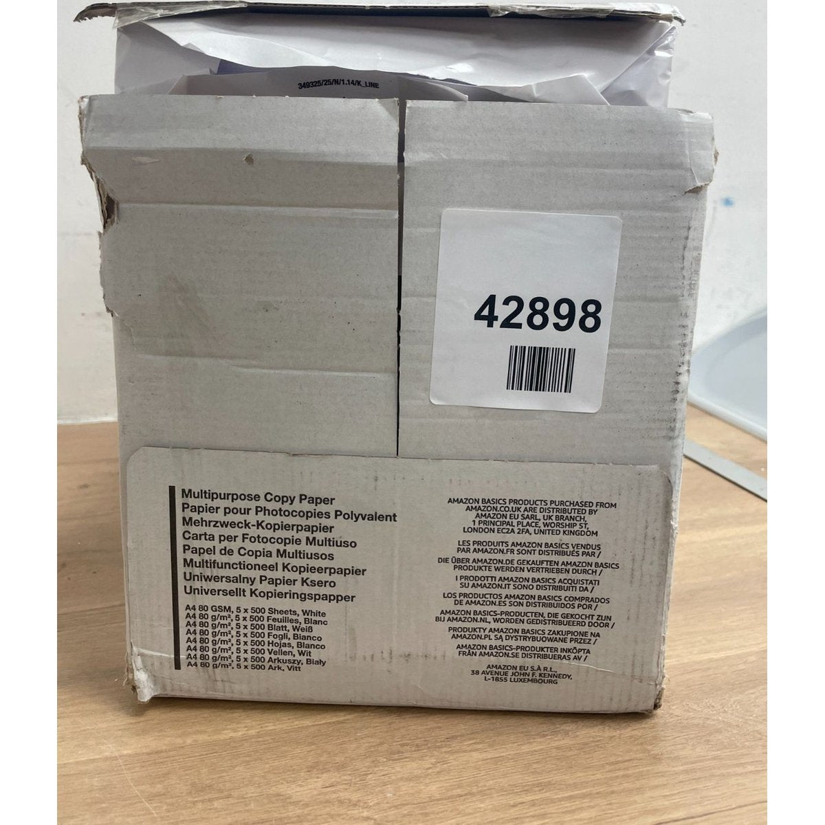 Amazon Basics Multi-Purpose Copy Printer Paper 5x500 sheets
