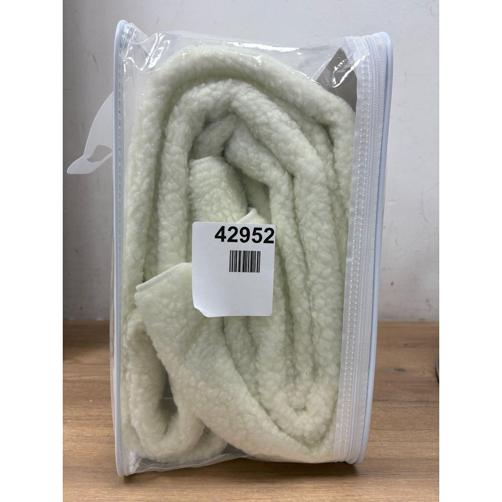 Homefront Double Size Electric Fleece Blanket - White