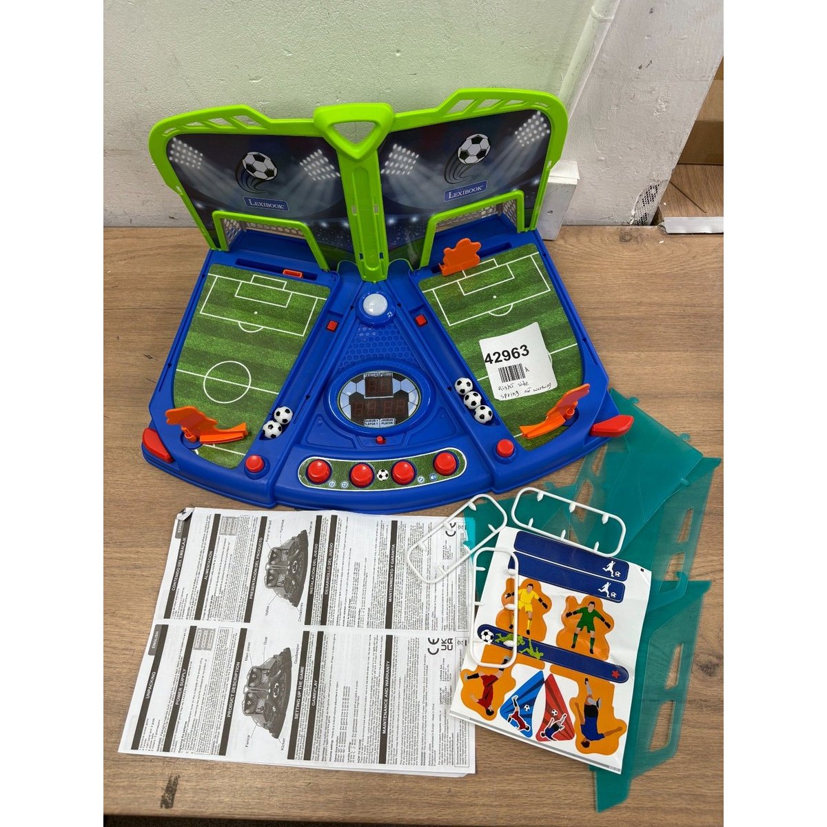Lexibook, Electronic Football Game with Light and Sound Effects for 2 Players