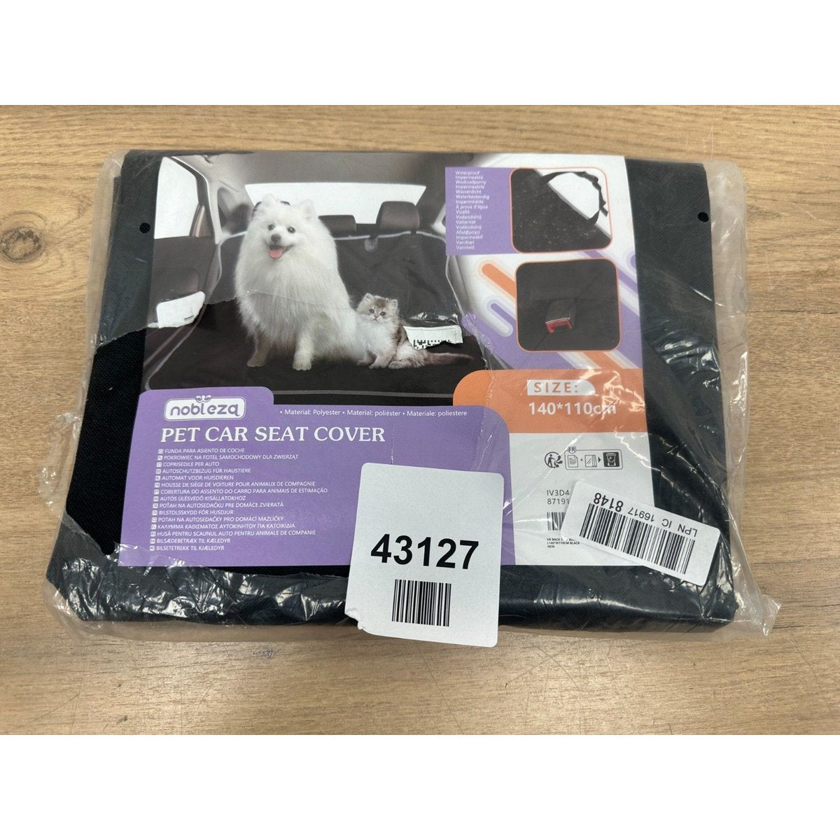 Nobleza Double Dog Car Seat Cover