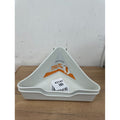 Little Friends Corner Litter Tray for Small Animals, Creamy White