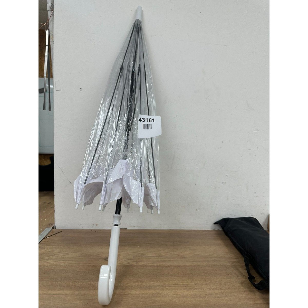 Fulton Patented Clear Dome, Birdcage Umbrella, Clear & Black Colour