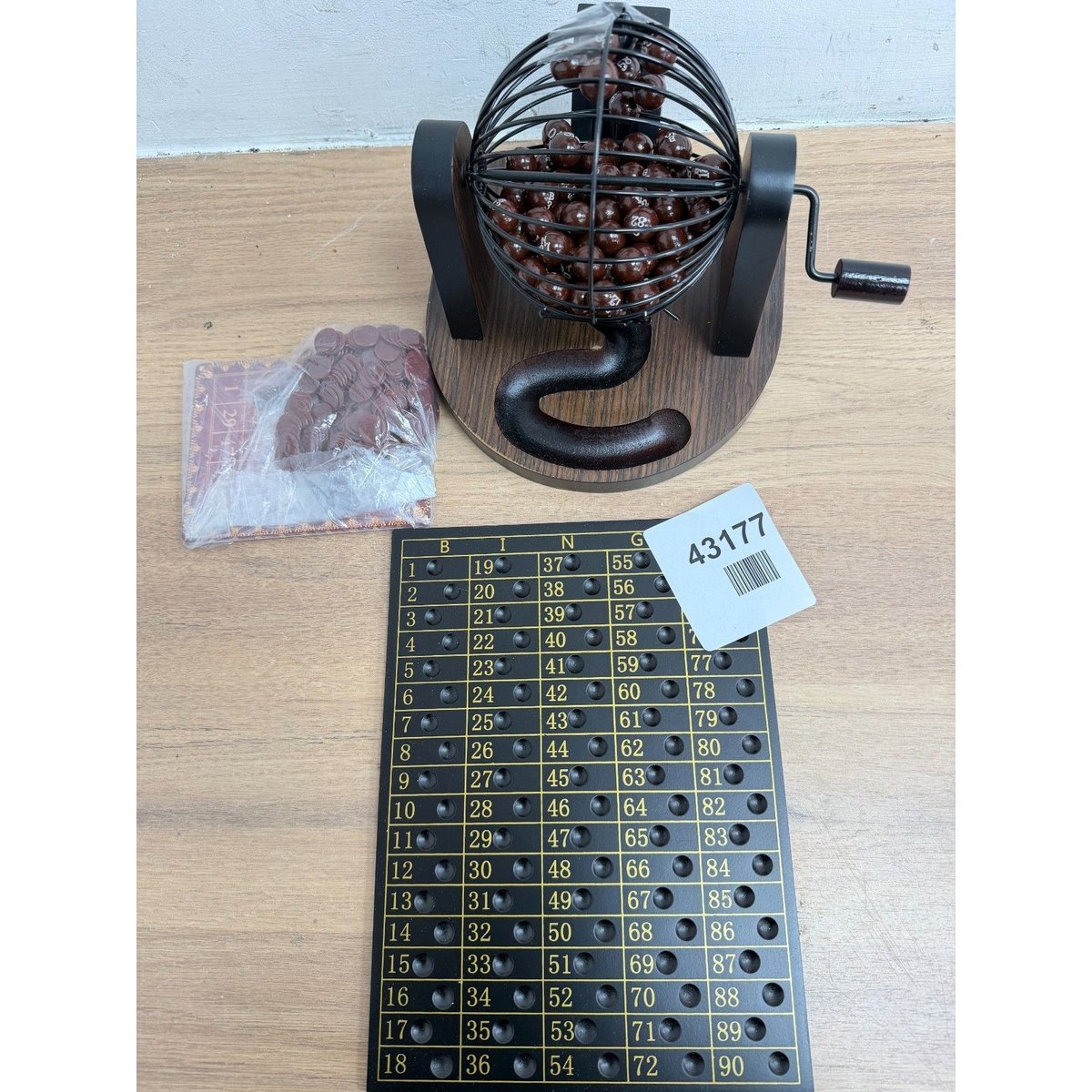 Navaris Wooden Bingo Game