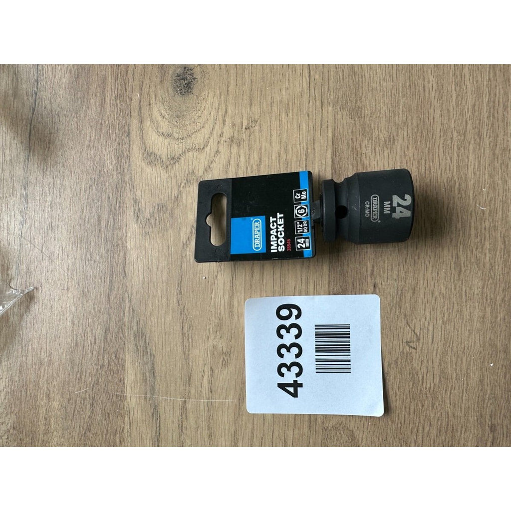 Draper 1x Expert 24mm 1/2" Square Drive Impact Socket Professional Tool 28545