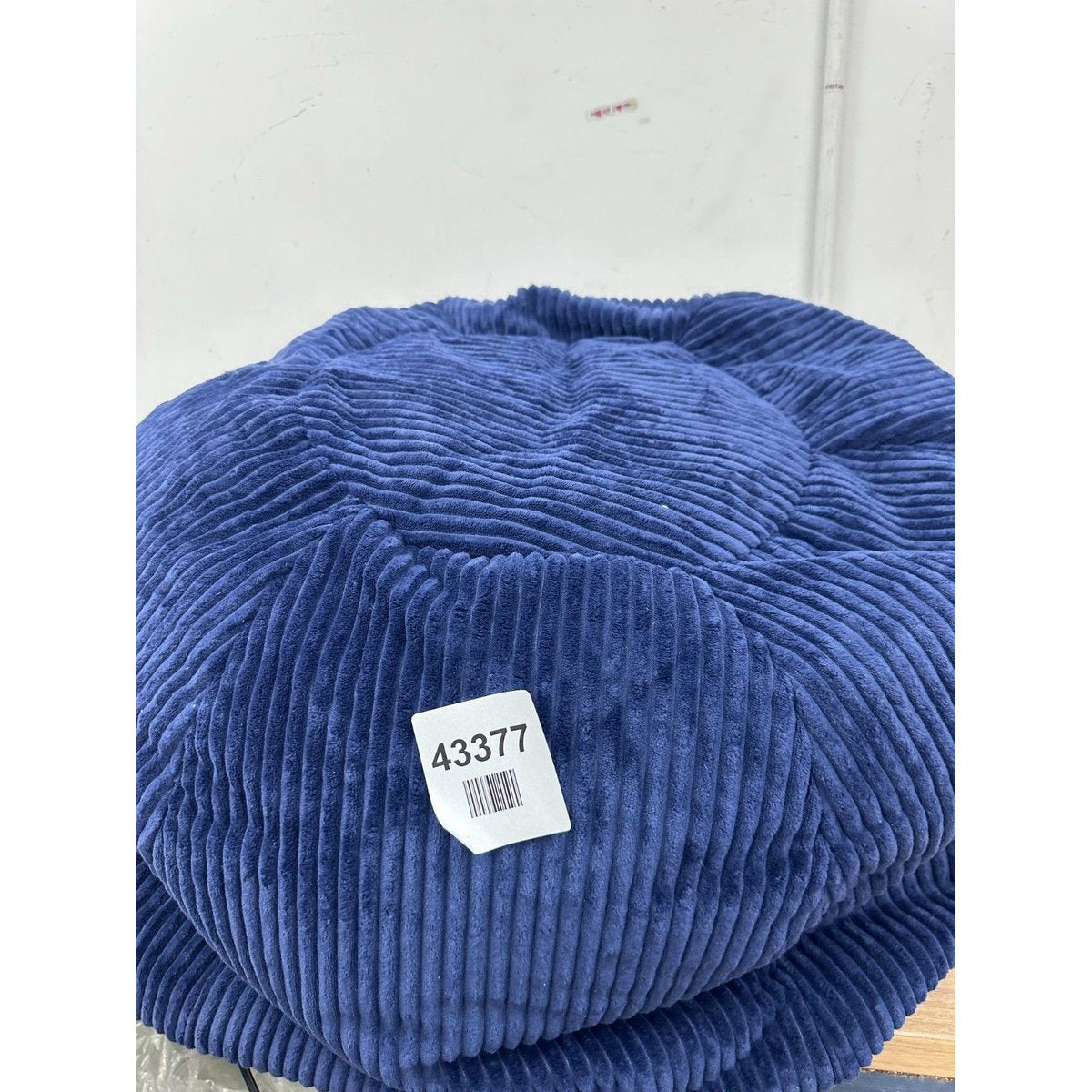 icon Kingston Cord Bean Bag, Navy Blue, Large Adult Bean Bag Chair with Filling