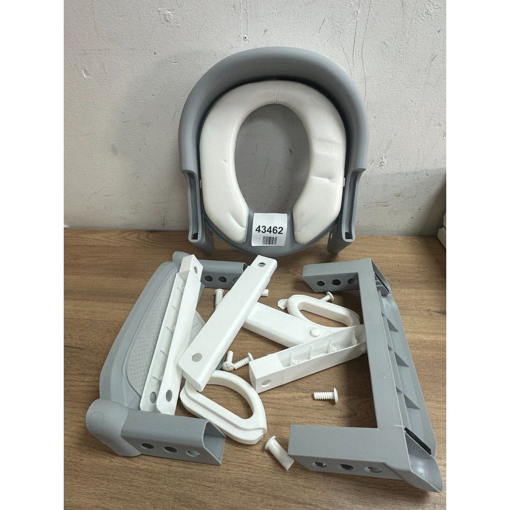 Kidoola Adjustable Potty Ladder Seat For Toilet Training Grey & White