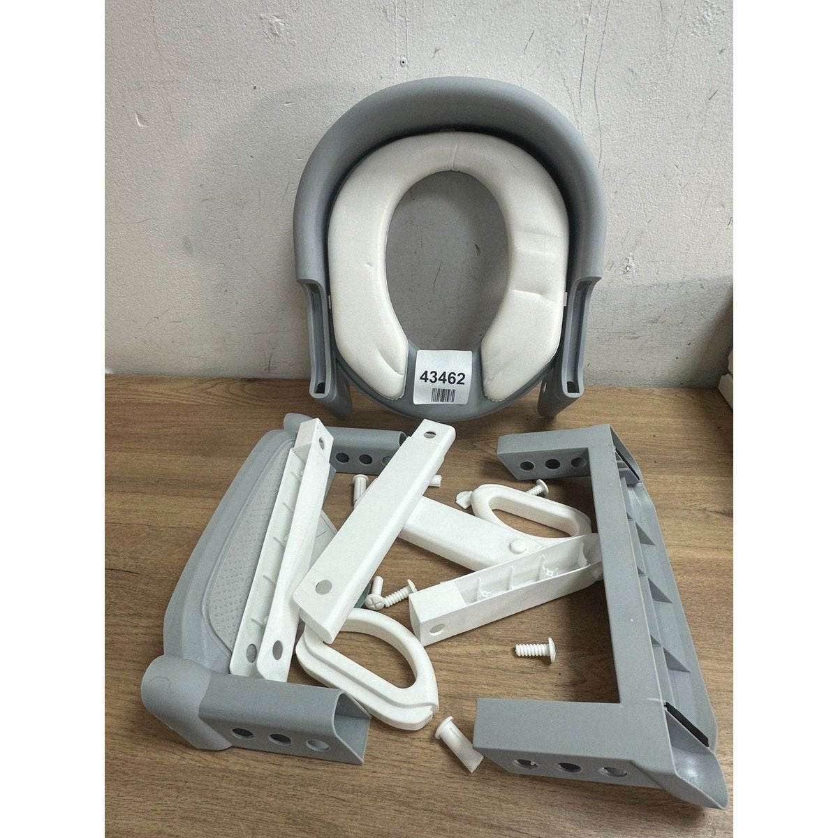 Kidoola Adjustable Potty Ladder Seat For Toilet Training Grey & White