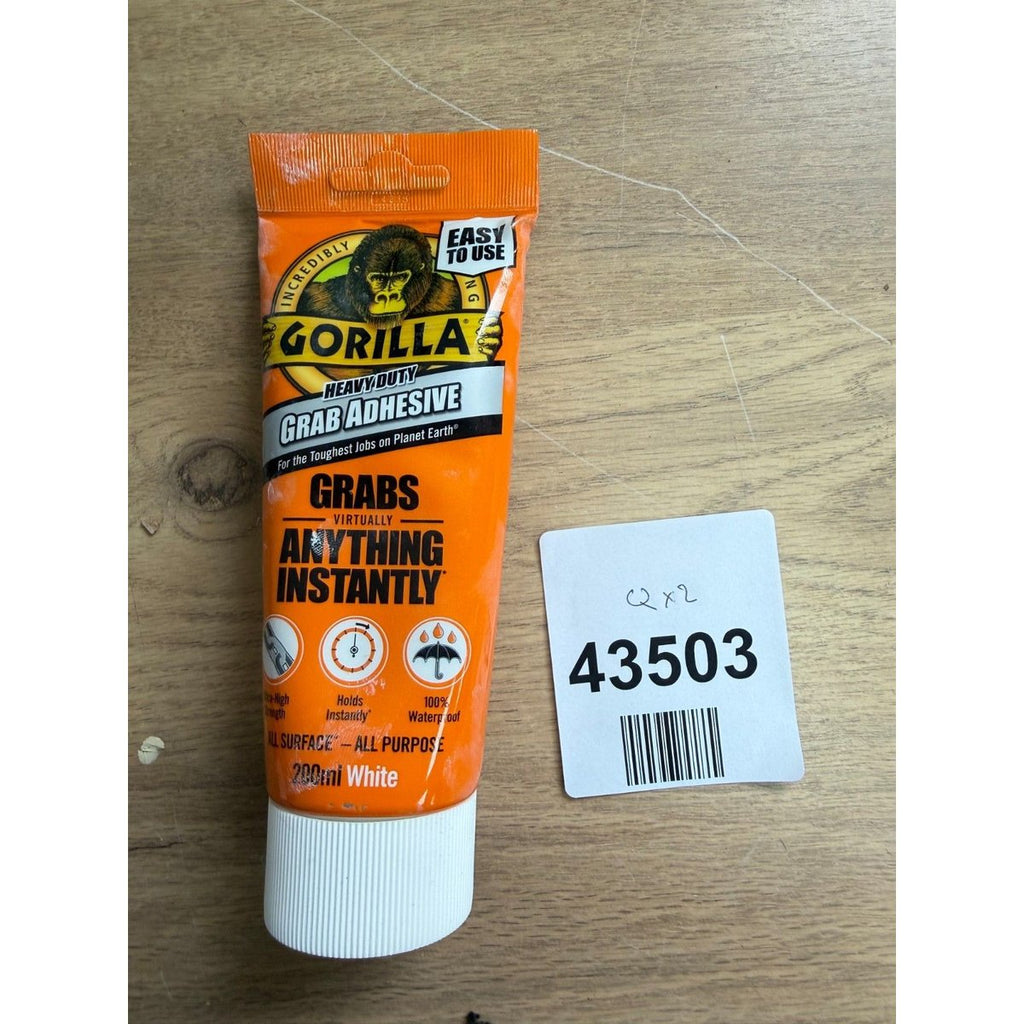 Gorilla Glue Heavy-Duty Grab Adhesive, 200ml