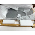 Homcom bamboo shoe bench with cushion