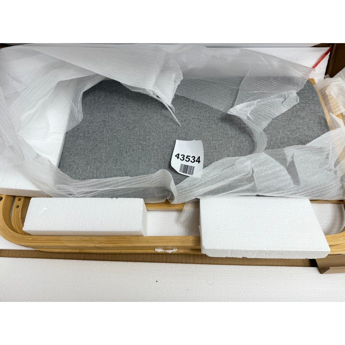 Homcom bamboo shoe bench with cushion