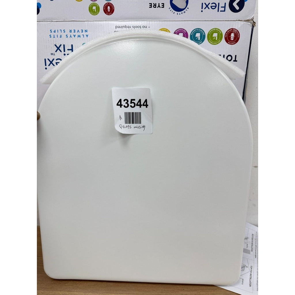 Croydex Flexi-Fix Toilet Seat - White- Fittings missing