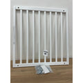 Safetots Simply Secure Wooden Stair Gate, 72cm - 79cm. White Screw Fit Baby Gate