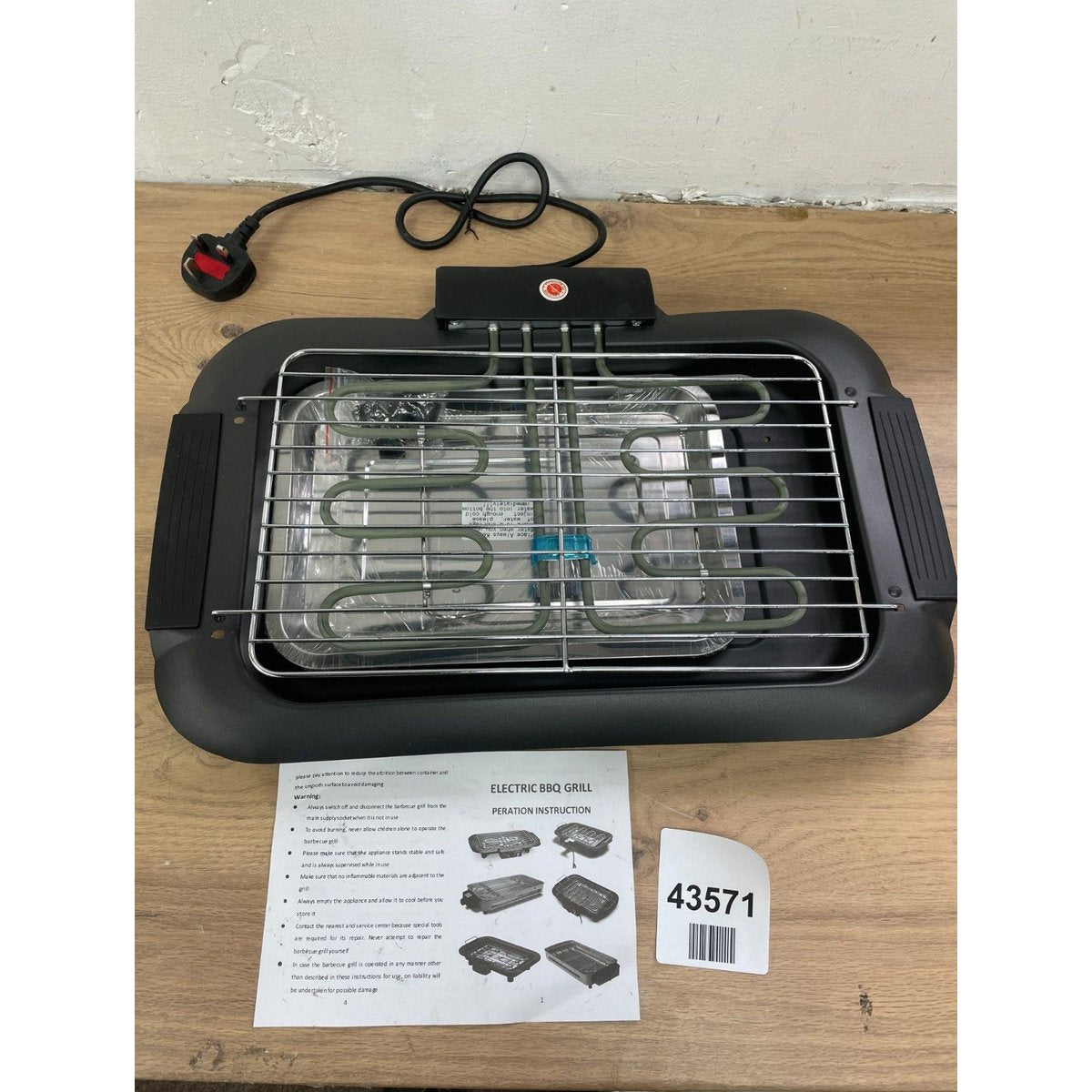 Electric BBQ Grill Home Non Stick Smokeless Barbecue Plate