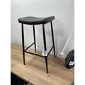 NKUKU Samaira Leather & Iron Counter Stool
