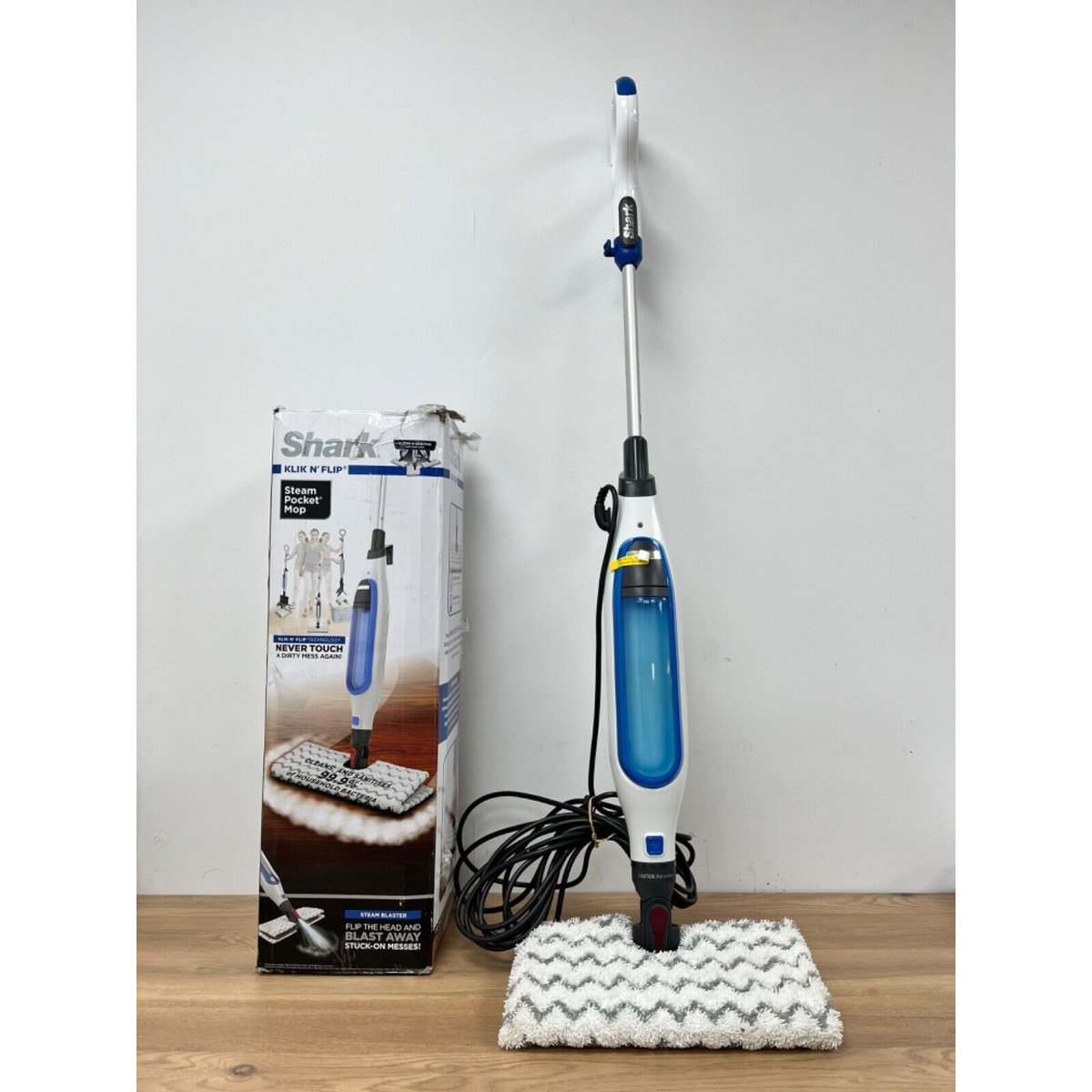 Shark Klik n’ Flip S6001UK Manual Steam Mop - (Read Description)