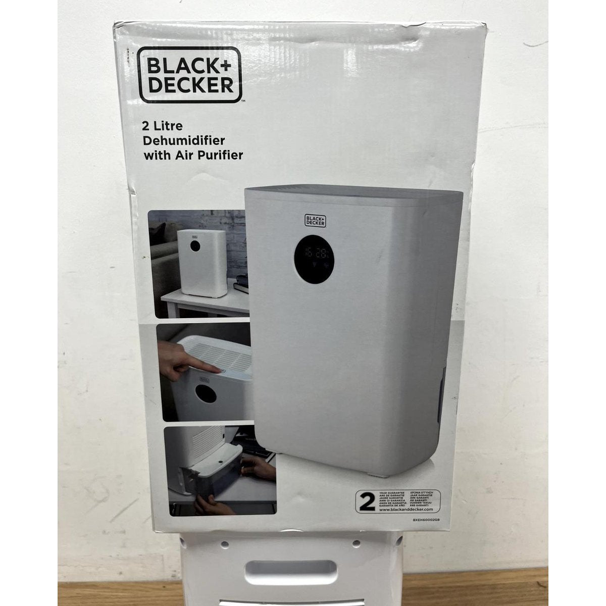BLACK+DECKER BXEH60002GB 2L Dehumidifier - White (Read Description)