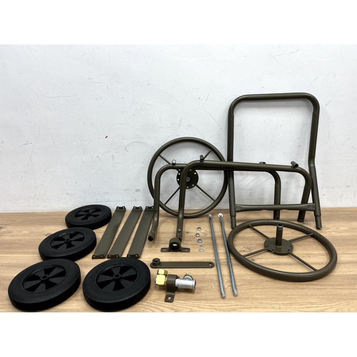 Relaxdays Cart XL, Mobile Pipe Reel Metal 10026089