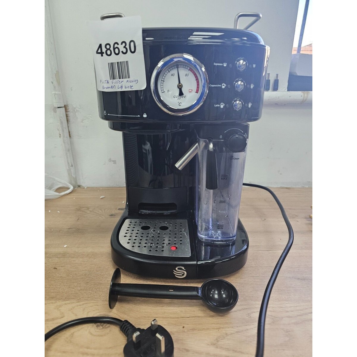 Swan One Touch SK22150BN Semi-automatic Espresso Coffee Machine