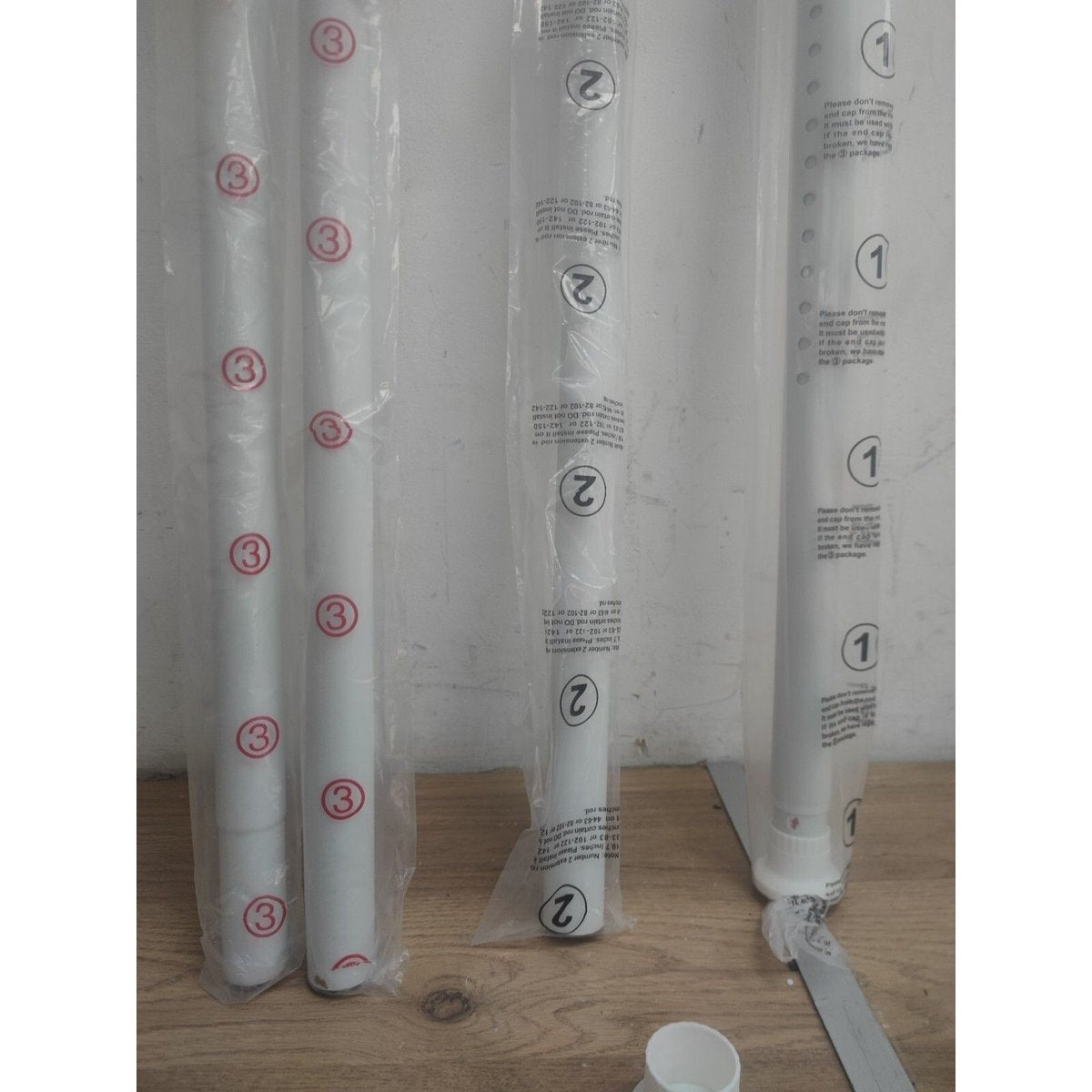 Tension rod heavy duty -White