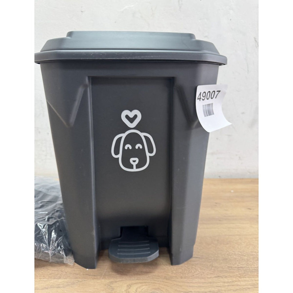 Outdoors Dog Poop Trash Can with Lid & 290PCS Waste Bags, Cute Dog Waste Trash C