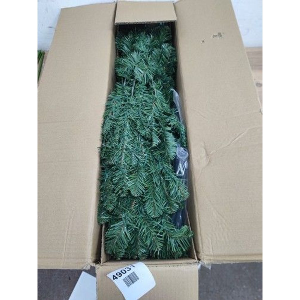 HOMCOM 4FT Christmas Tree Warm White LED Light Holiday Home Decoration, Green