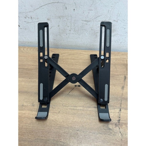 Adjustable Laptop Stand Folding Portable Tablet Notebook Metal Holder - Black — New (other)