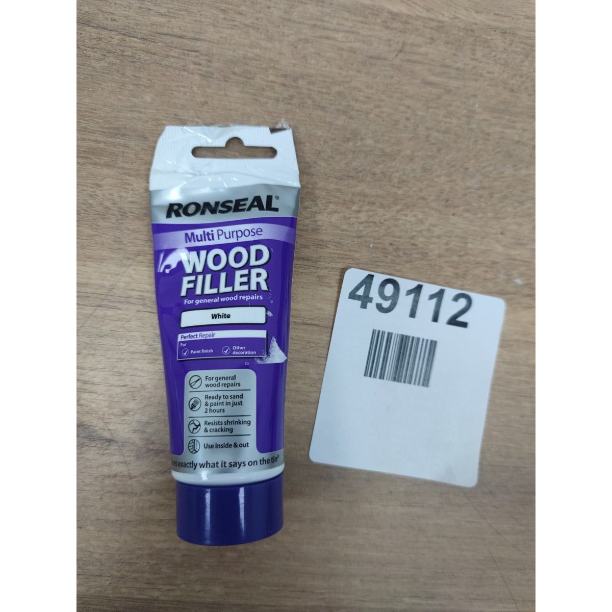 Ronseal Multipurpose Wood Filler Tube White 100g