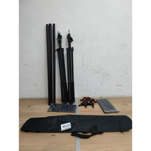 Adjustable Telescopic Photo Backdrop Stand Kit With Spring Clamp For Portrait — New (other)