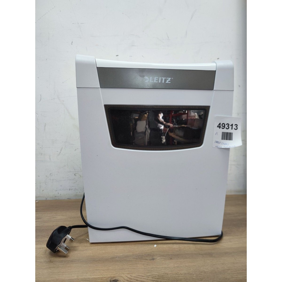 Leitz IQ Slim Home Office Paper Shredder; Din Security P4 Cross Cut