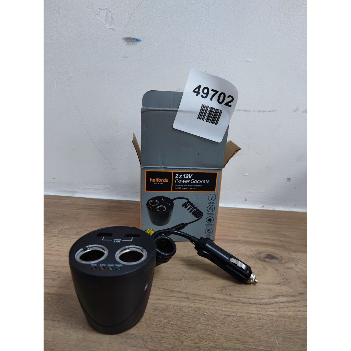 Halfords 2 x 12v Power Sockets