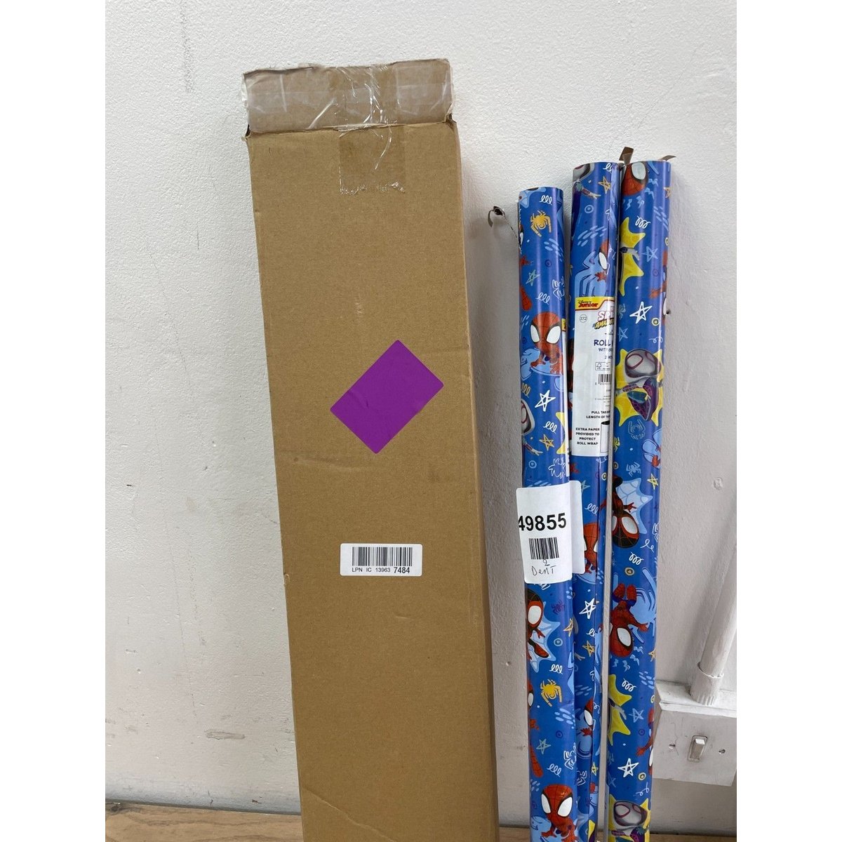 6M Any Occasion Wrapping Paper - 3 x 2M Rolls in 1 MARVEL Spidey & Friends Desig