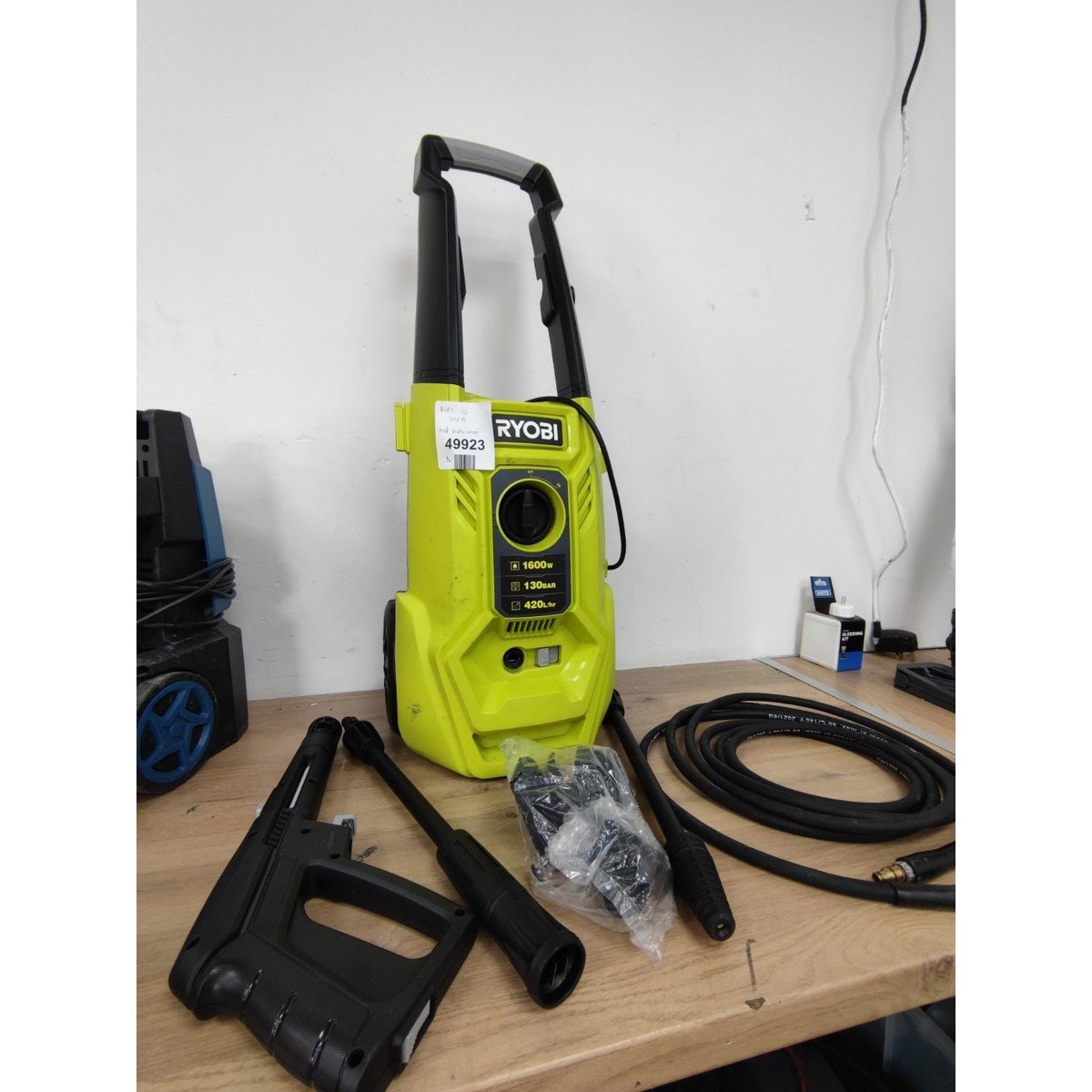 Ryobi RY130PWA 1600W 130bar Pressure Washer - Green