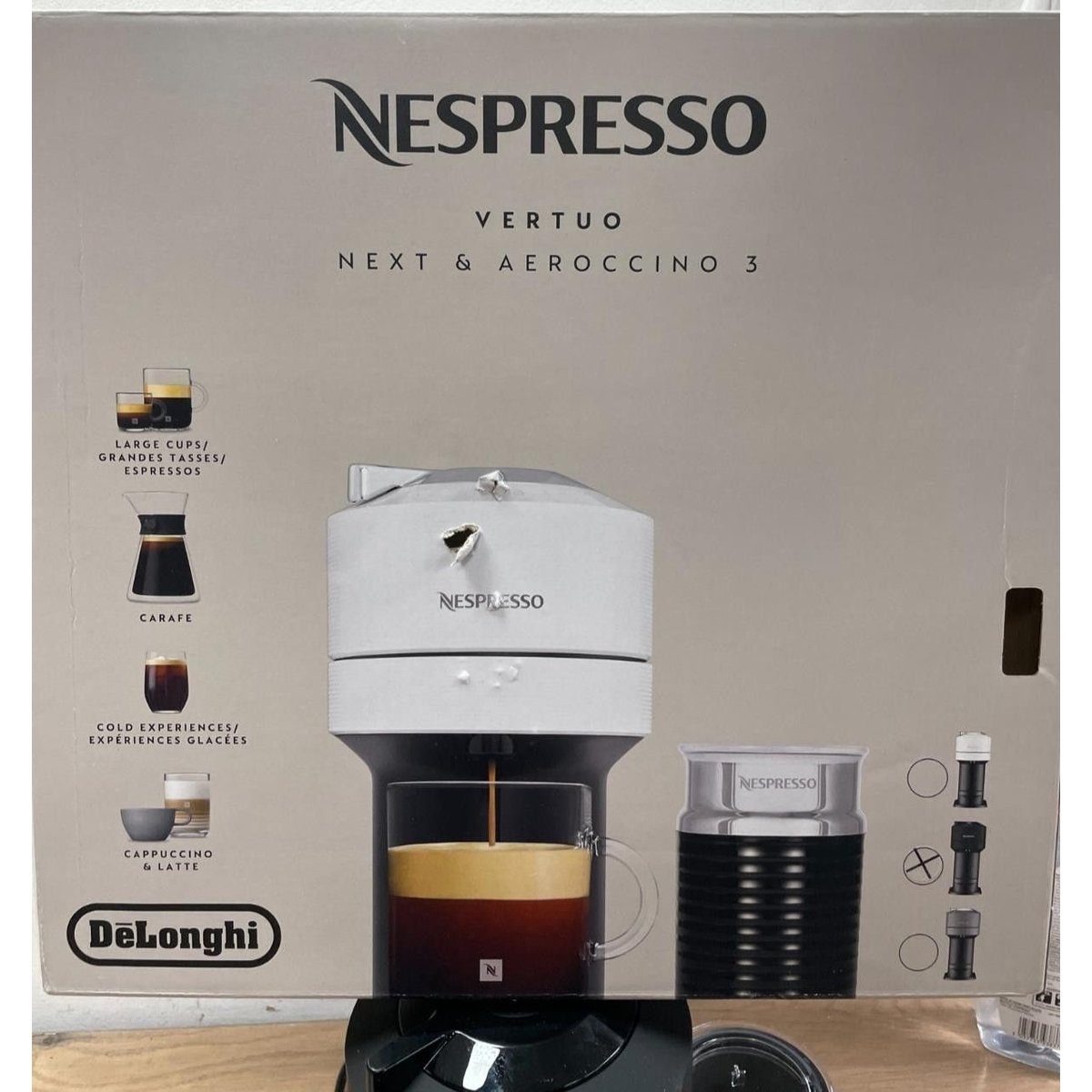 Delonghi Nespresso Vertuo Next & Aeroccino 3