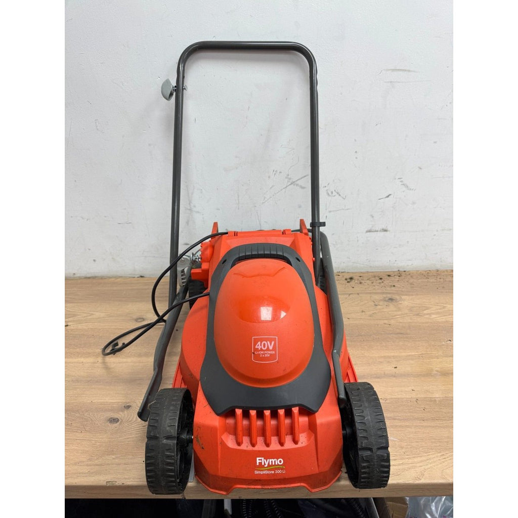 FLYMO SimpliStore 300Li Cordless Lawnmower 40V - No grassbox and missing parts