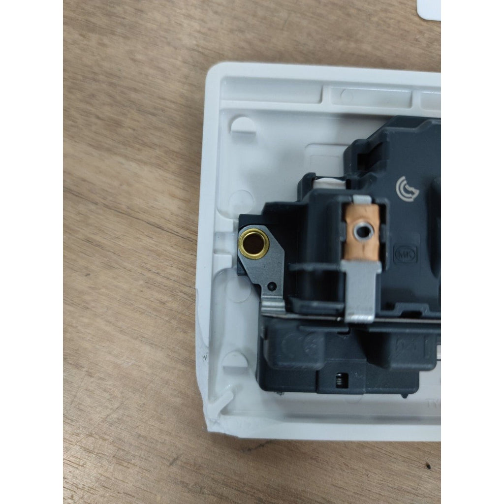 MK Double Pole Switched Double Socket