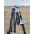 1 Inch Industrial Curtain Rods for Windows 28 to 48 Inches, Blackout Wrap Around