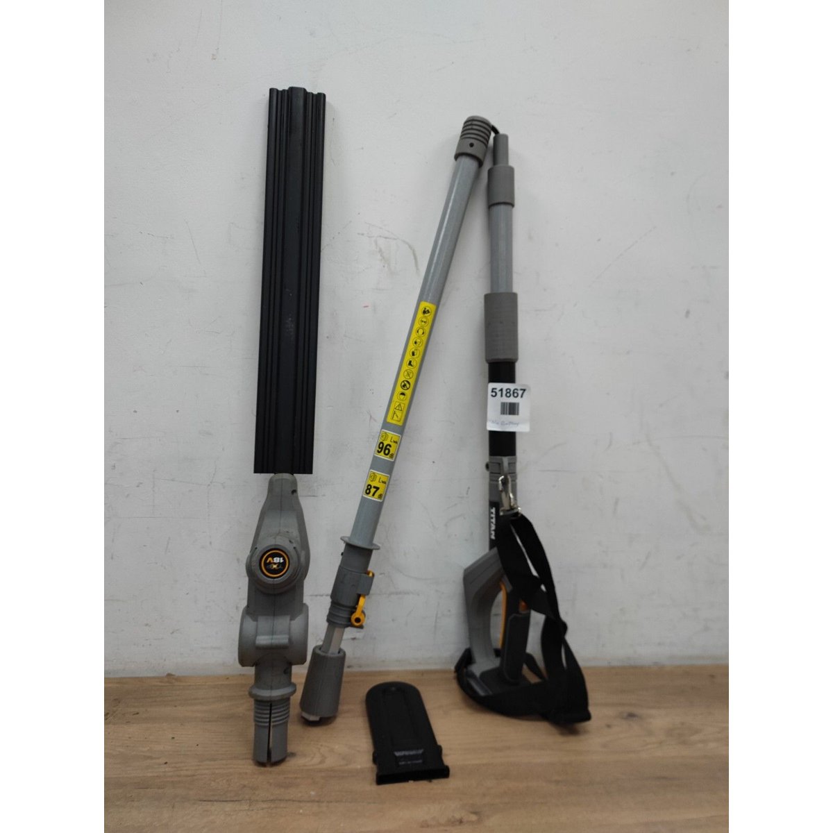 Titan Hedge Trimmer Pole Saw 2 in 1 Cordless  TTT831HDC Pruner- Read Description