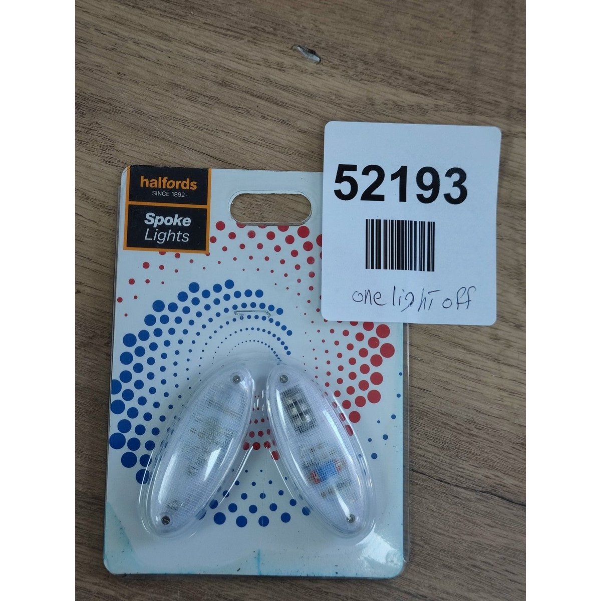 Halfords spoke lights