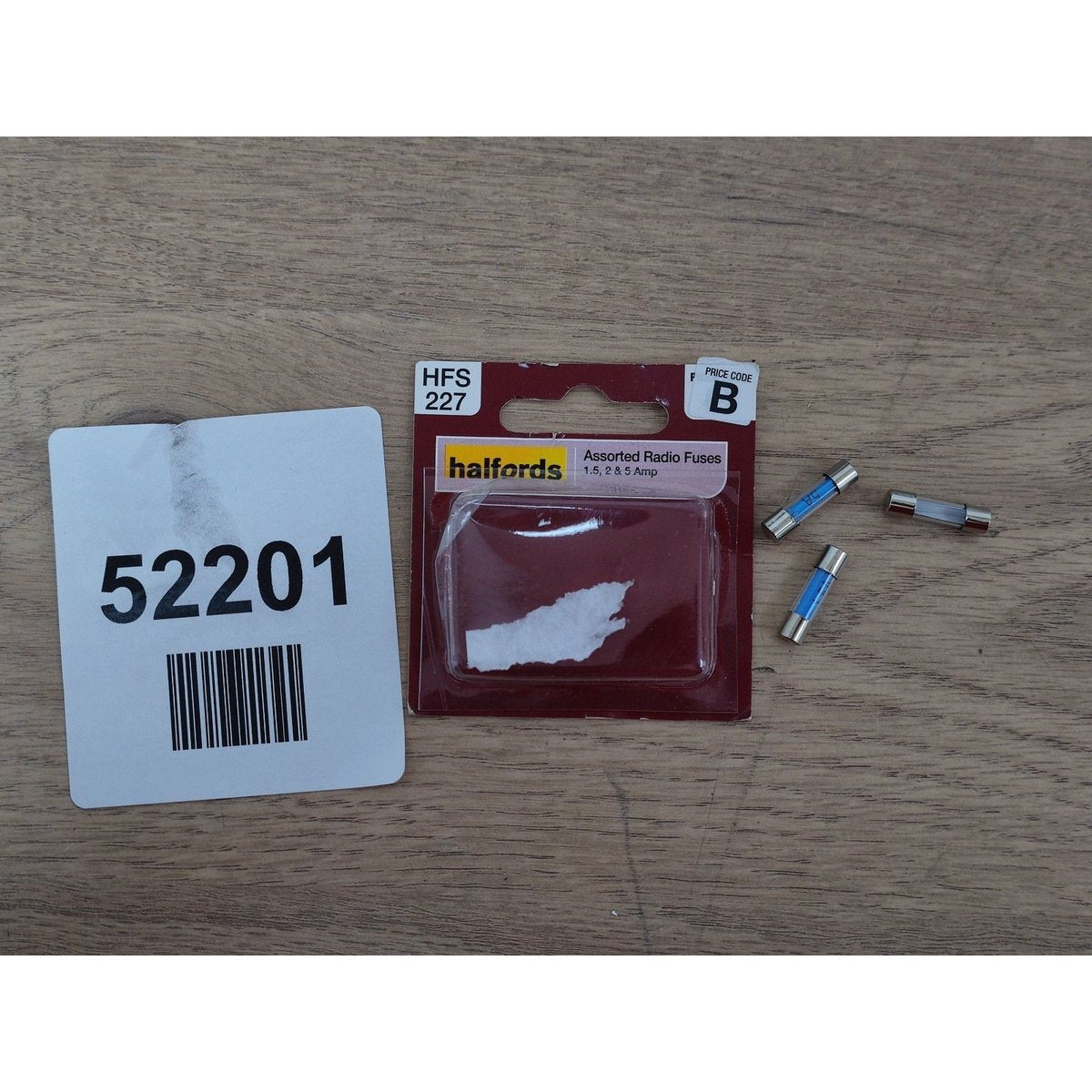 Halfords Assorted Radio Fuses 1.5, 2, 5A