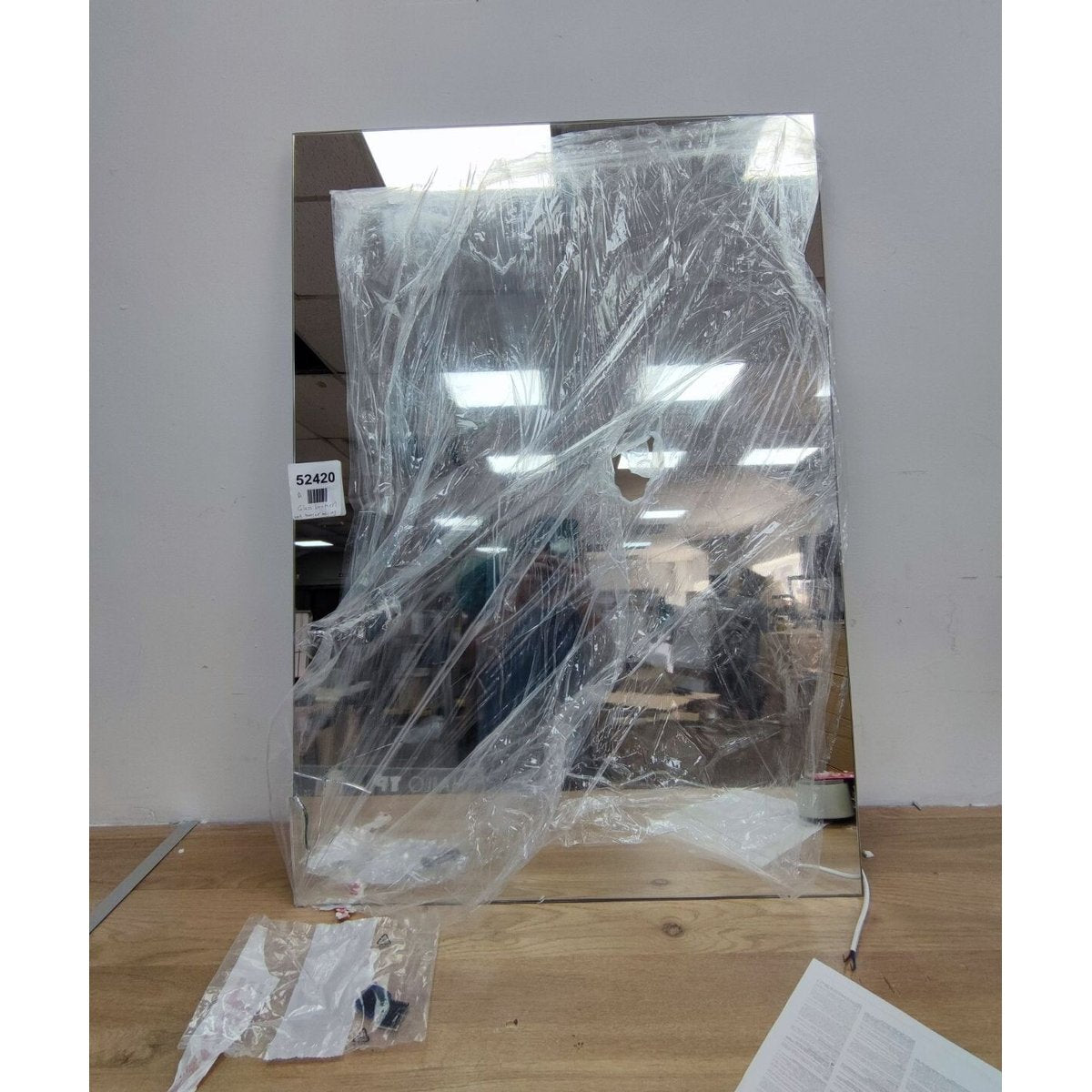deal Standard Bathroom Mirror with Ambient Light and Anti-Steam 700mm H x 1000mm