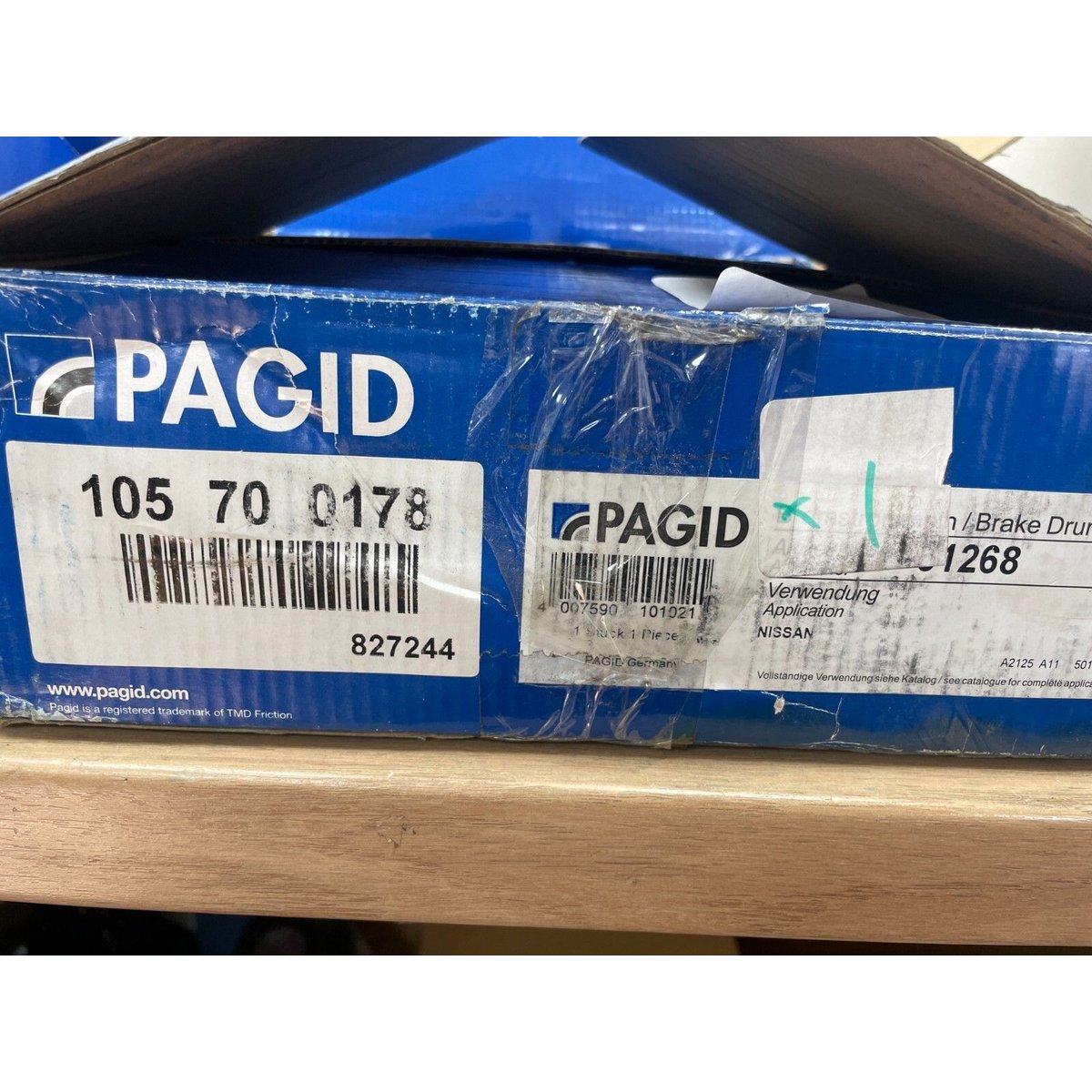 PAGID Brake Drum 105700178