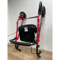 Aidapt Four Wheeled Rollator with Bag Lightweight Red VP173FR