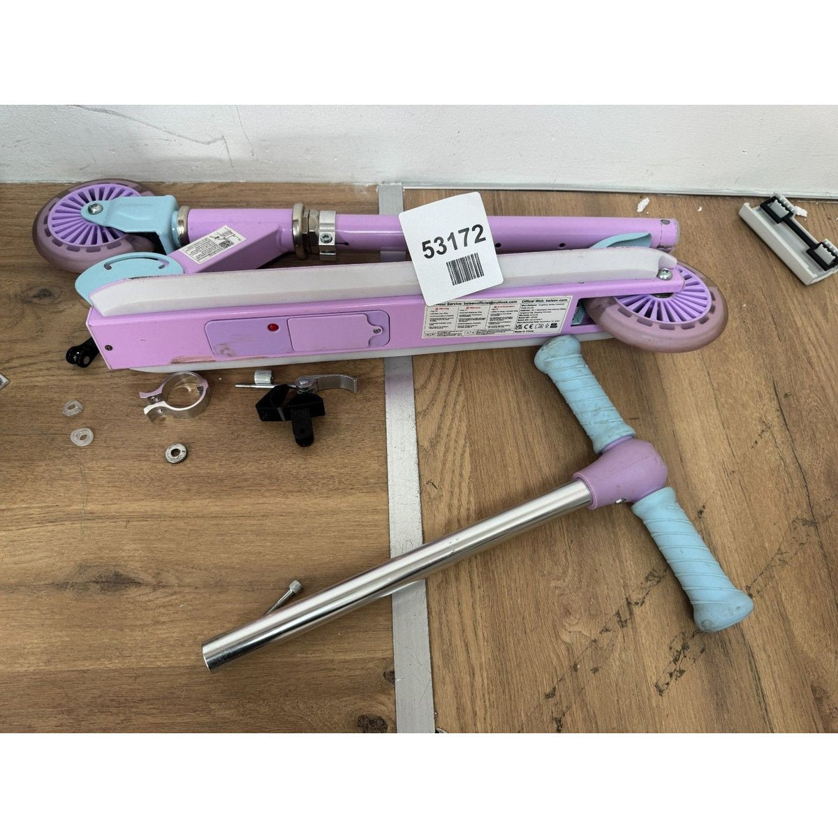 BELEEV Kids Scooter Upgraded with LED Light Wheels, Steering