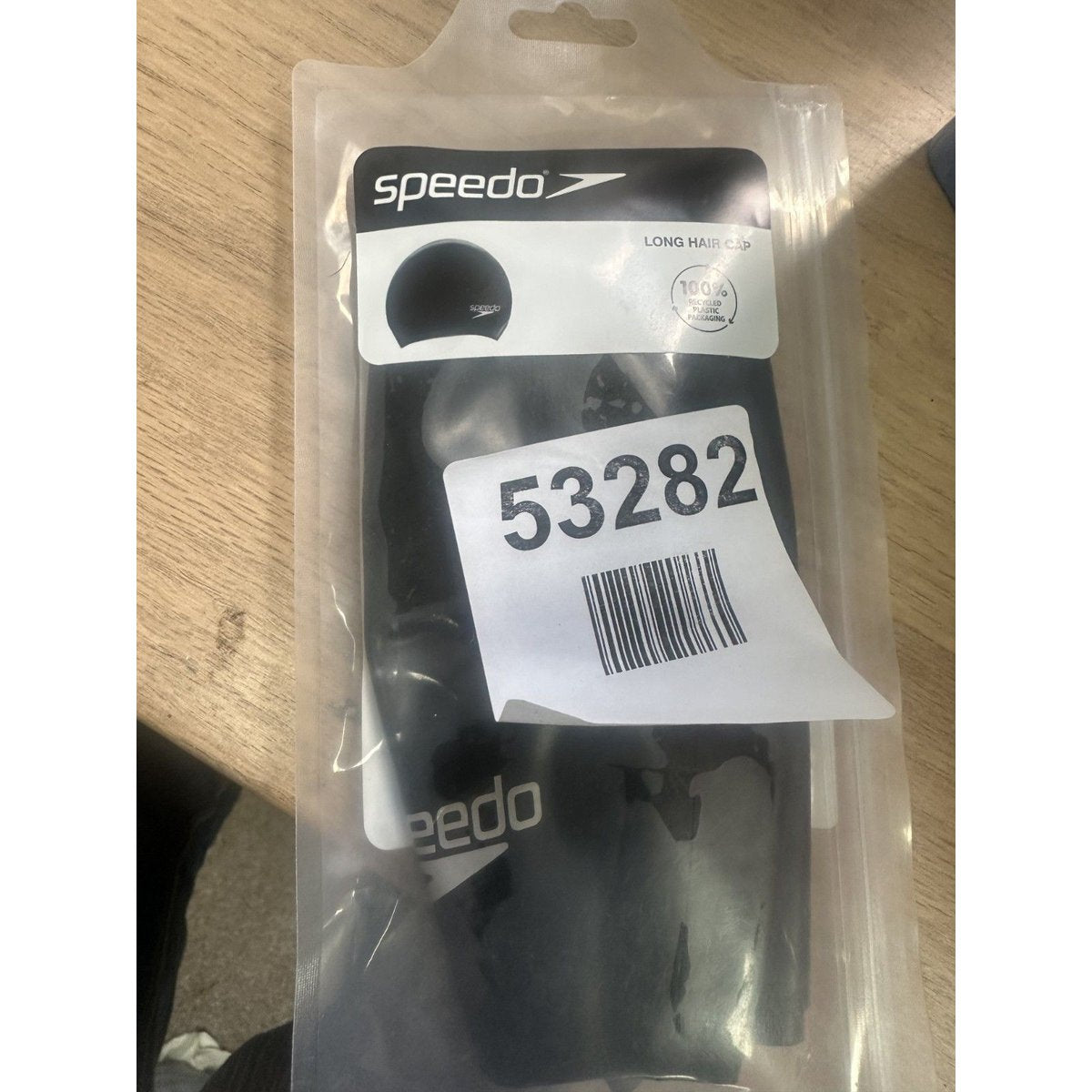 Speedo Unisex Long Hair Swim Cap - Black