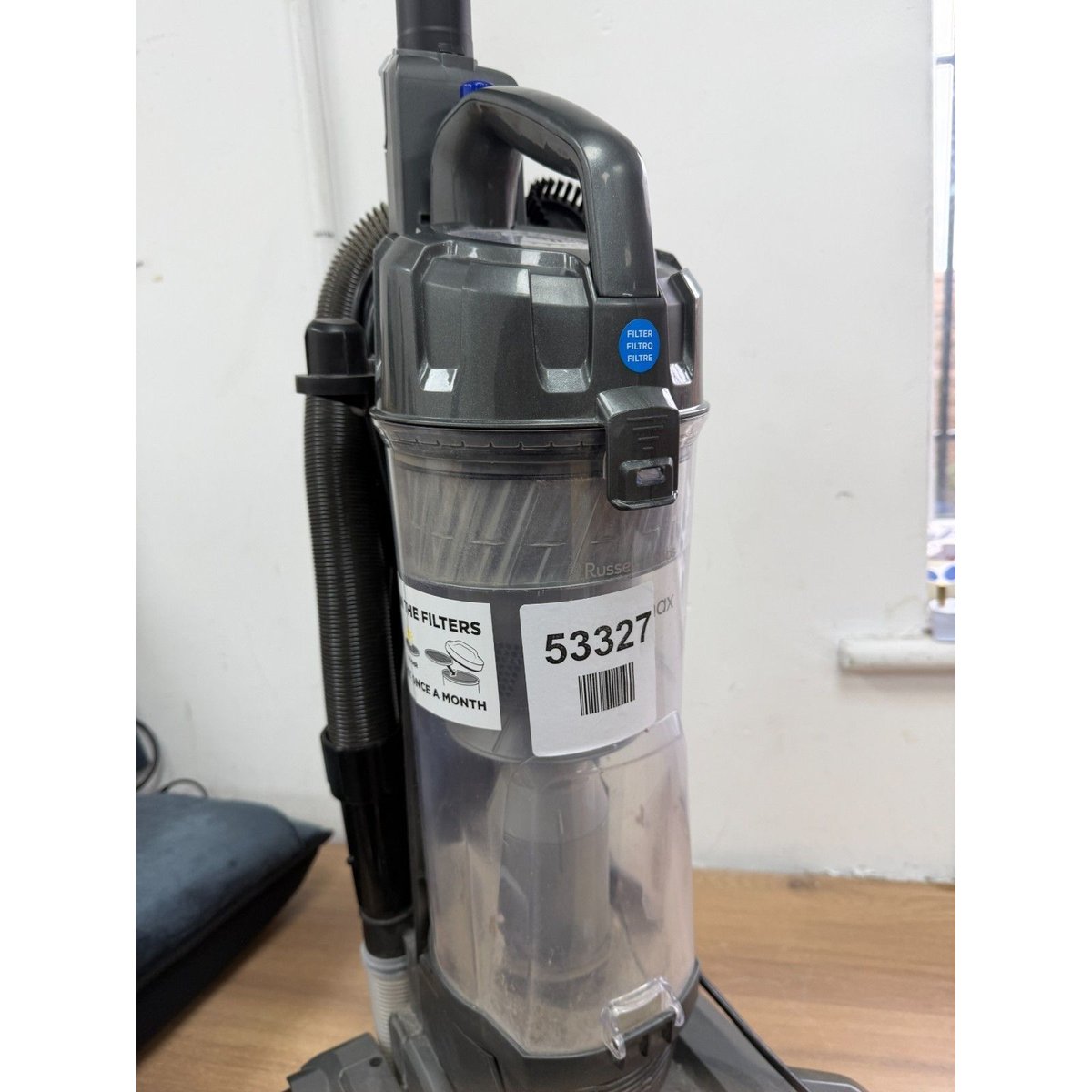 Russell Hobbs RHUV7001 Hypermax Upright Vacuum - Grey & Blue
