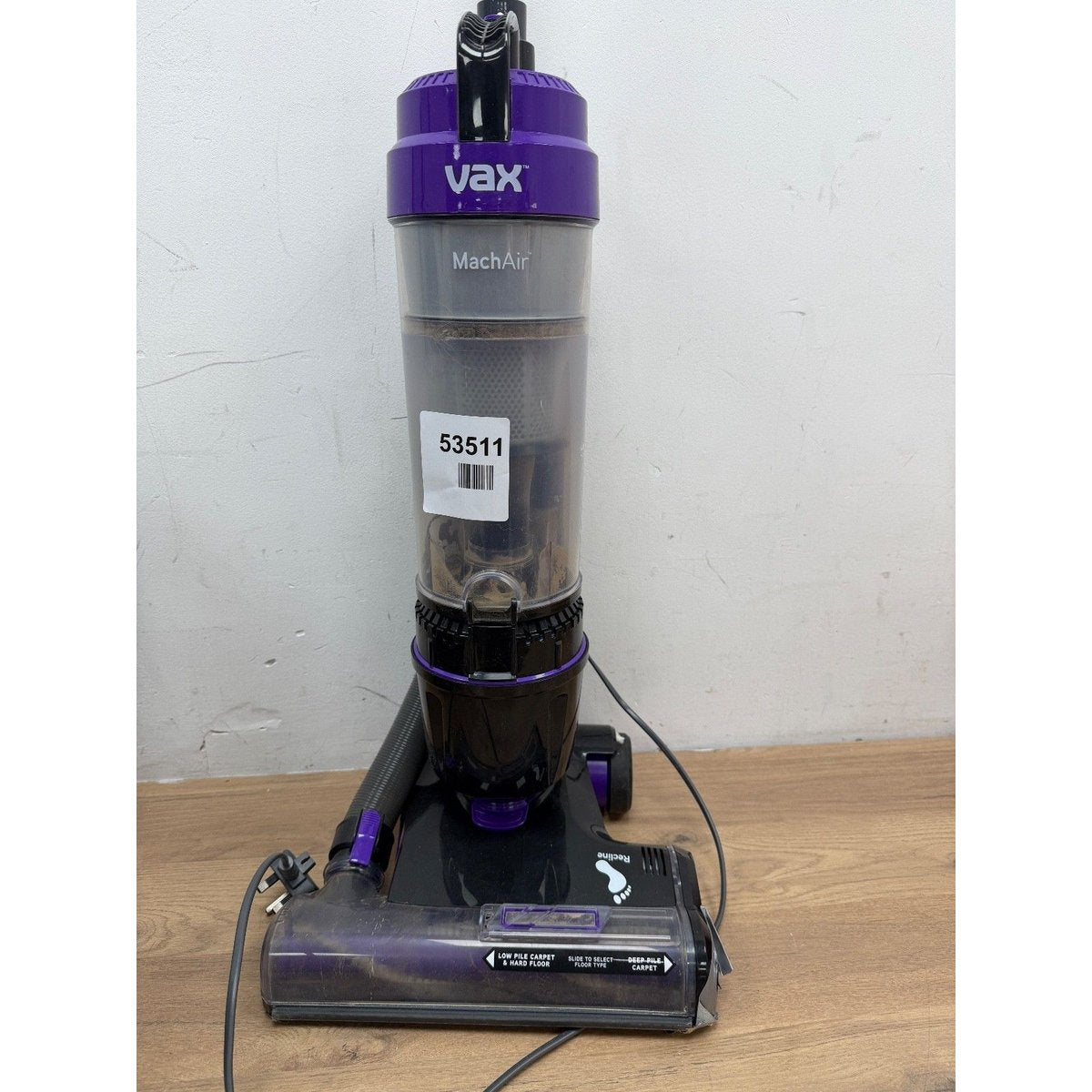 Vax Mach Air Corded Upright Bagless Vacuum Cleaner, Lightweight, Handheld Tool A