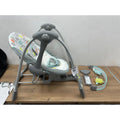 Ingenuity Swing 'N Go Portable Baby Swing 5-Speed Gray, Hug Hoot, 0-9 Months