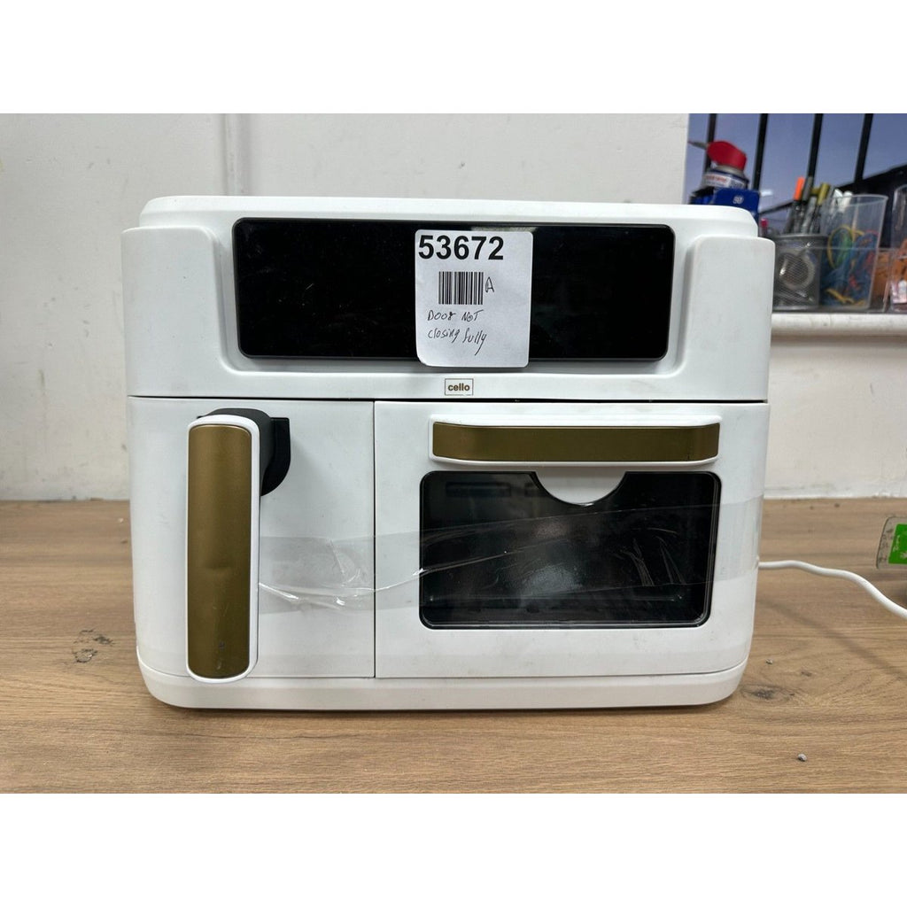 Cello AF901A Easy Fry Dual Zone Digital 11 litre Air Fryer 2 Draw 3.5L 7.5L Oven